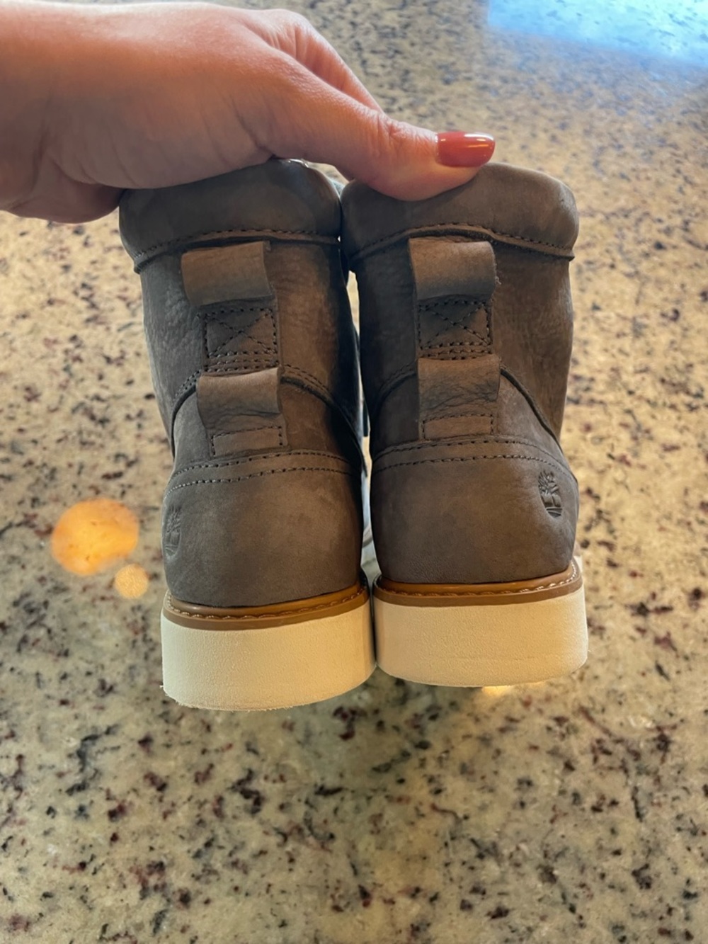 New women’s Timberland “Bramhall 6 inch” waterproof boots in “denim” nubuck 6.5 - Picture 3 of 9